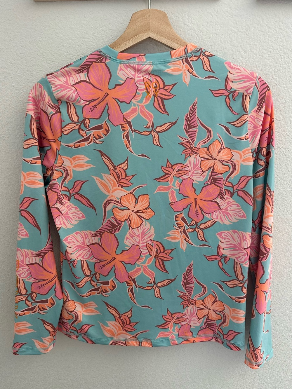 Roxy Rash Guards BUNDLE of 2 Printed Tropical Long Sleeved Tops - Picture 8 of 14
